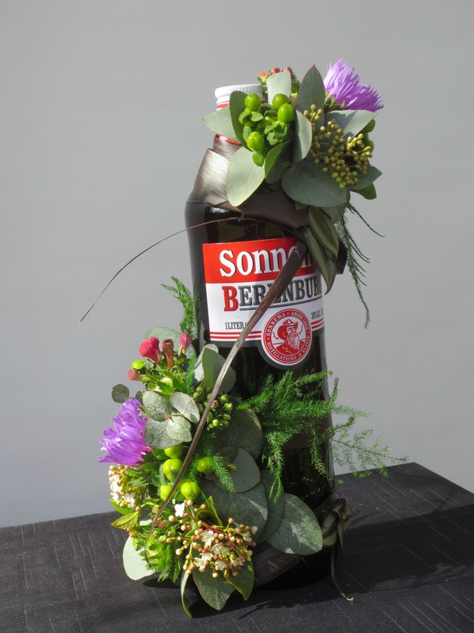 Een fles met decoratie!