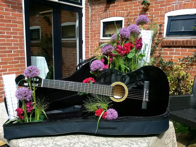 Gitaar in koffer 
